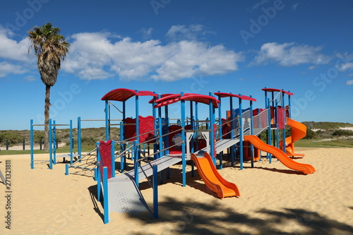 Children's playground on the beach in Geraldton, Australia Western Australia