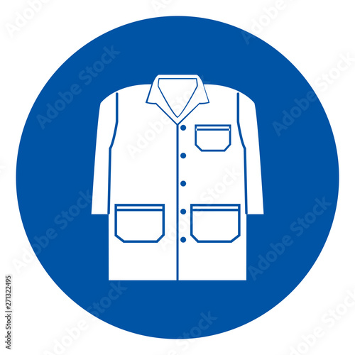 Wear A Gown Symbol Sign, Vector Illustration, Isolate On White Background Label .EPS10