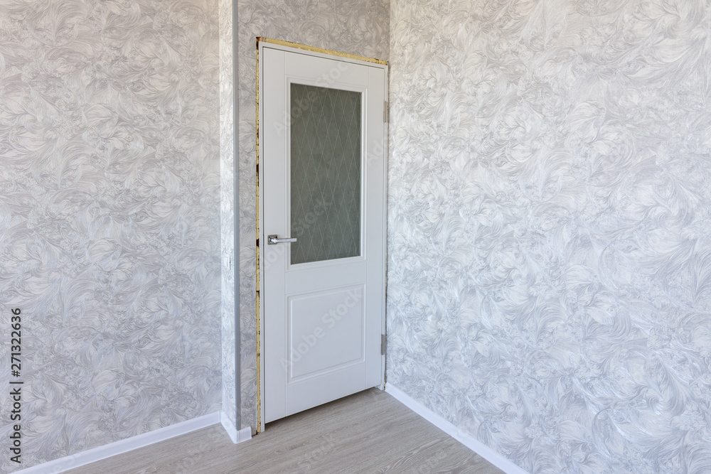 Fototapeta premium Installed interior door after repair