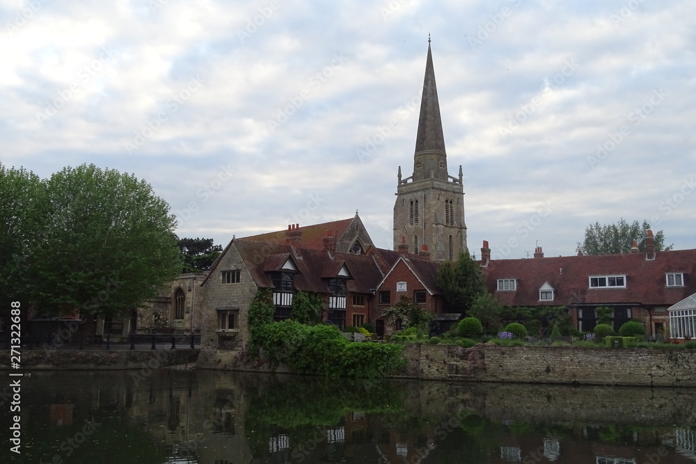 Sunset views over Abingdon Trinity Church, Oxfordshire, England, UK Sunset views over Abingdon Trinity Church, Oxfordshire, England, UK