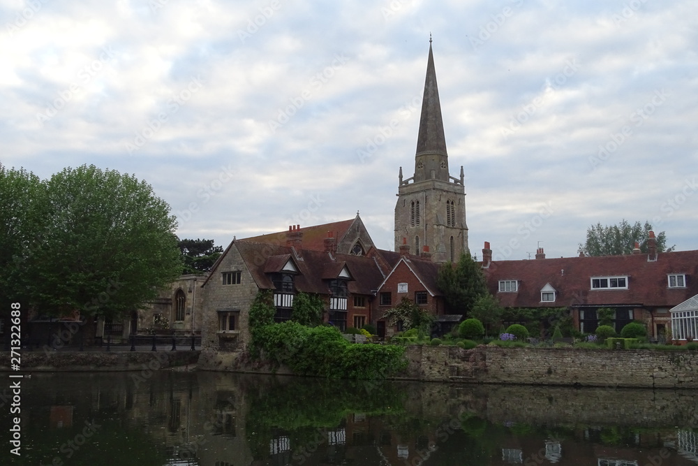 Sunset views over Abingdon Trinity Church, Oxfordshire, England, UK