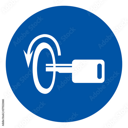 Switch Off Engine Symbol Sign, Vector Illustration, Isolate On White Background Label .EPS10