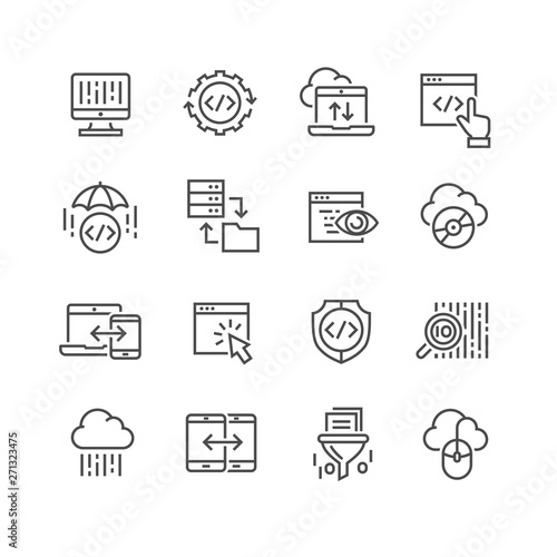 icons set of search engine optimisation