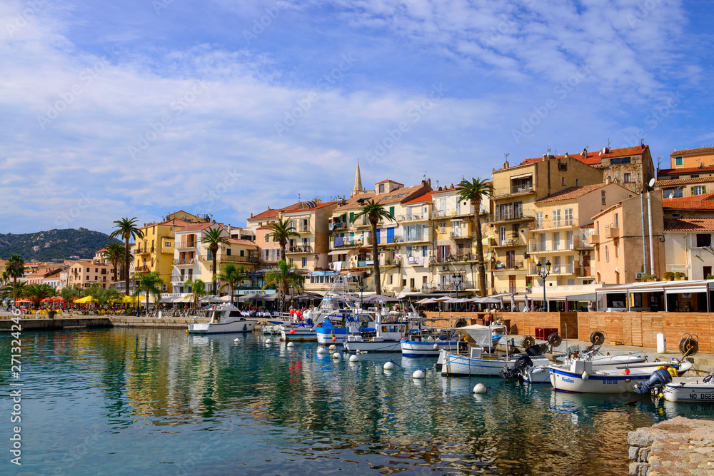 France, Corsica, Calvi, boats in the harbor France, Corsica, Calvi, boats in the harbor