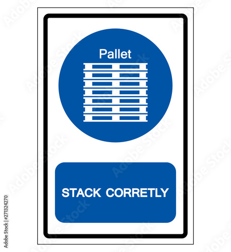 Stack Corretly Symbol Sign, Vector Illustration, Isolate On White Background Label. EPS10