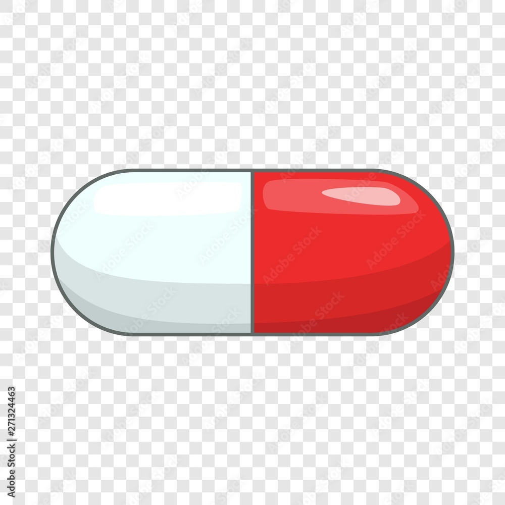 Vettoriale Stock Capsule pill icon. Cartoon illustration of capsule pill  vector icon for web design | Adobe Stock