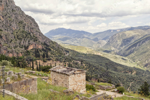 Greece, Delphi, Athenian Treasury