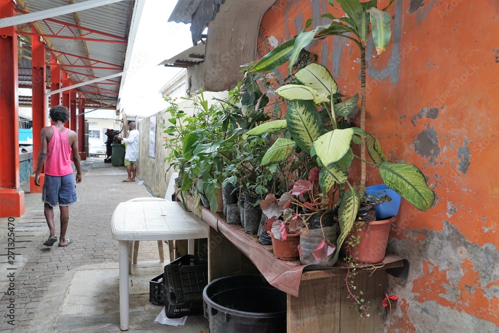 Obraz premium auf dem markt in Victoria auf Seychellen