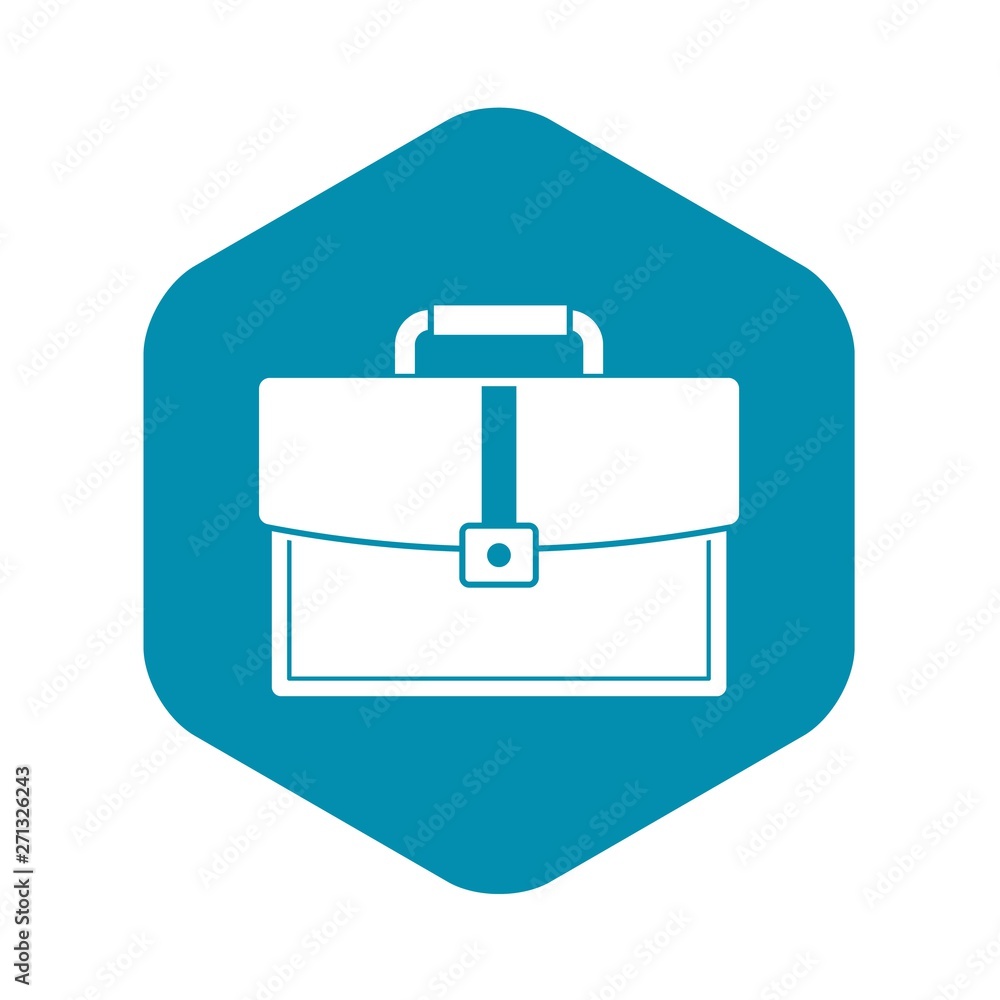 Business briefcase icon. Simple illustration of business briefcase vector icon for web