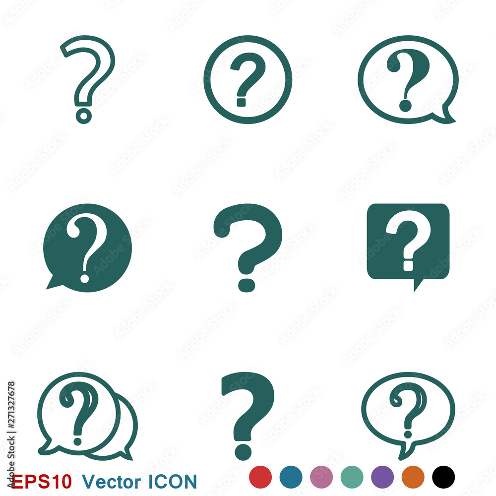 Information support, question mark icon vector sign symbol for design Information support, question mark icon vector sign symbol for design