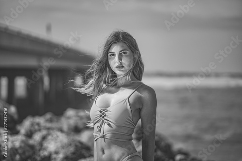 Bikini Model on the Beach