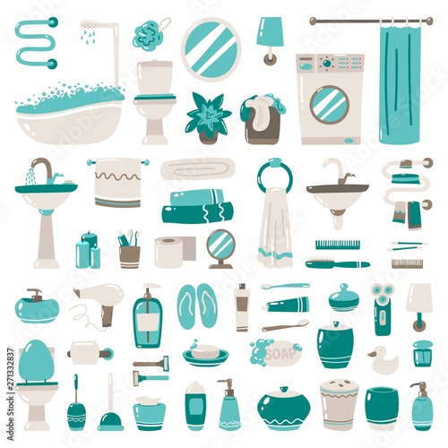 Bathroom stuffs, healthy, hygiene, cleanness, product, home decoration, household, objects