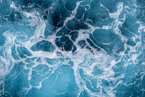Rough deep turquoise and bl...