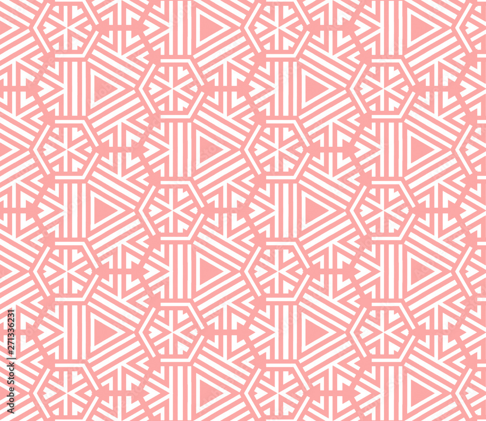 Pink and white pattern with geometric simple design, texture for girl Pink and white pattern with geometric simple design, texture for girl