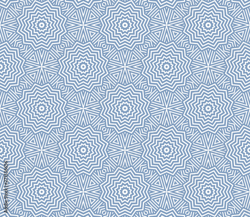 Blue pattern with geometric design
