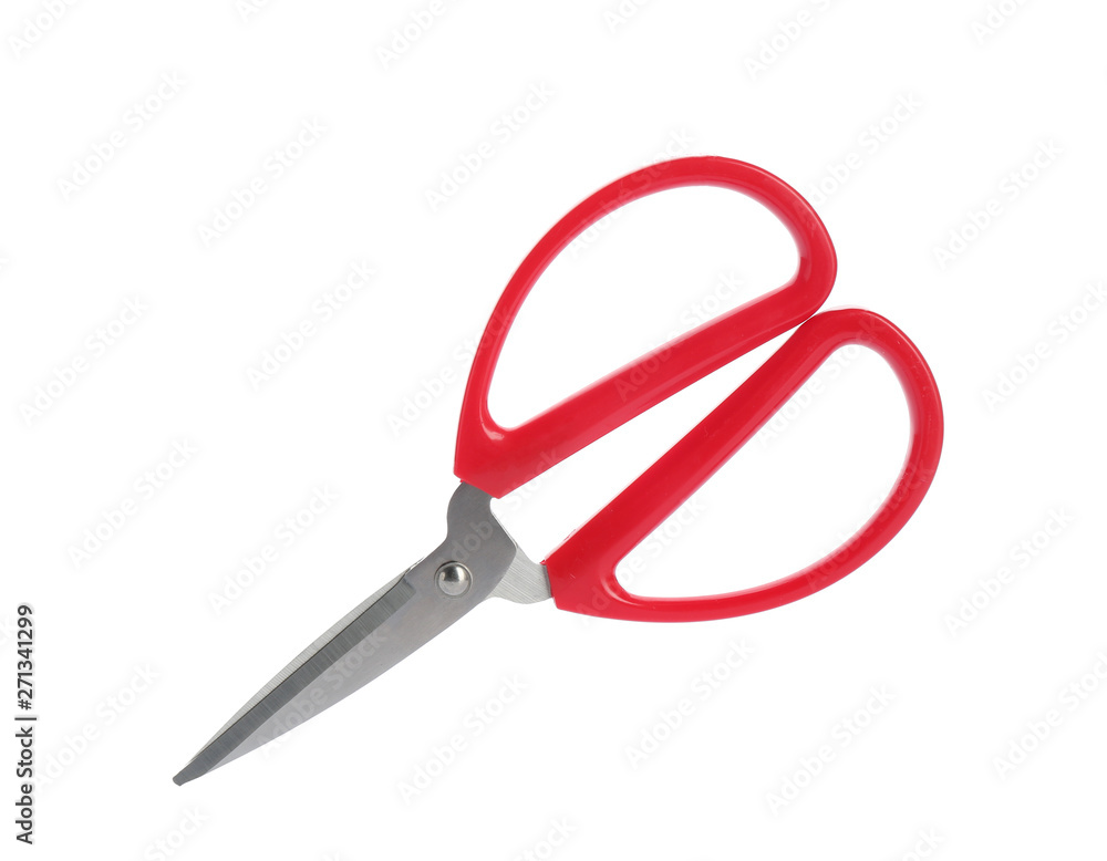 Pair of sewing scissors on white background Pair of sewing scissors on white background