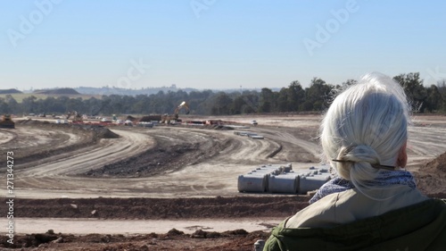Photography Western Sydney International Airport Construction Site, Heavy Excavation Machine