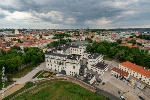 The panoramic view of Vilnius