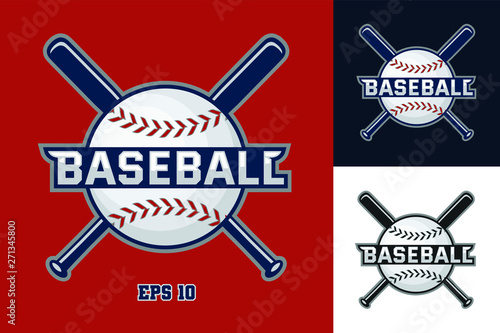 Vector logo - Baseball,made in the original style on a bright background.