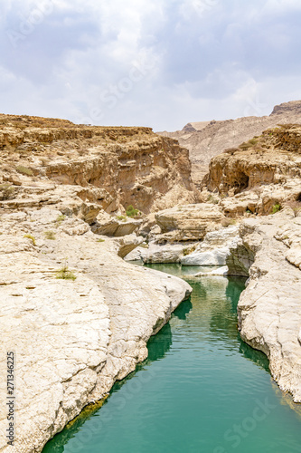 Wadi Bani Khalid in Oman. It is located about 203 km from Muscat and 120 km from Sur.