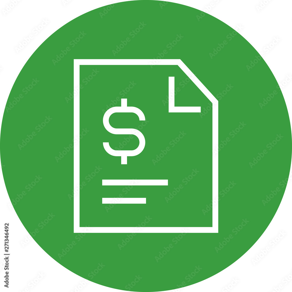 Financial Statement Contract Receipt Outline Icon Financial Statement Contract Receipt Outline Icon