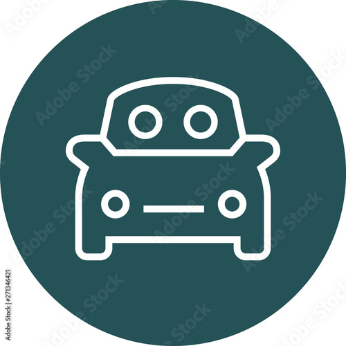 Carpool Ride Share Outline Icon