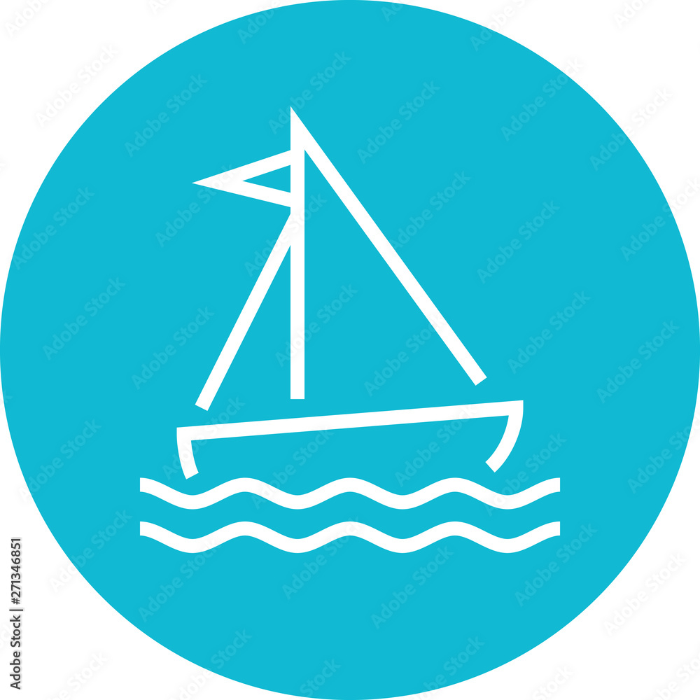 Sail Boat Voyage Outline Icon Sail Boat Voyage Outline Icon