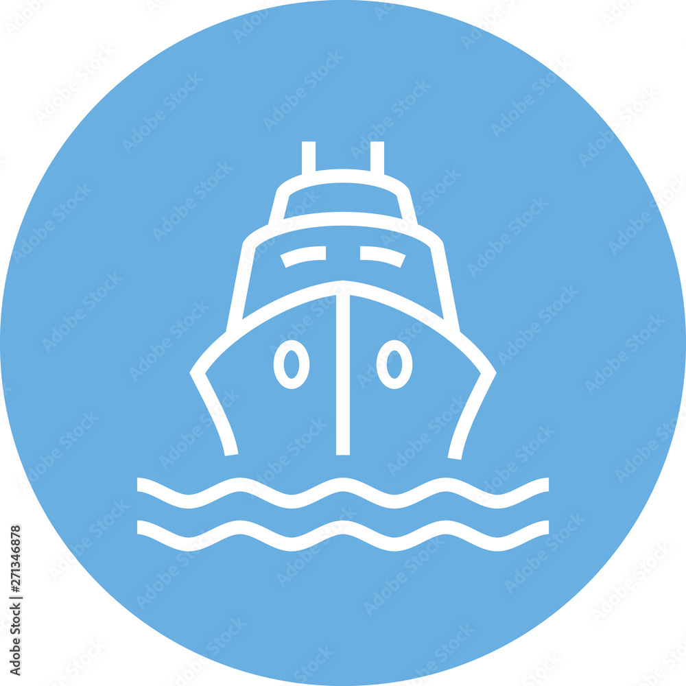 Ship Ocean Cruise Outline Icon Ship Ocean Cruise Outline Icon