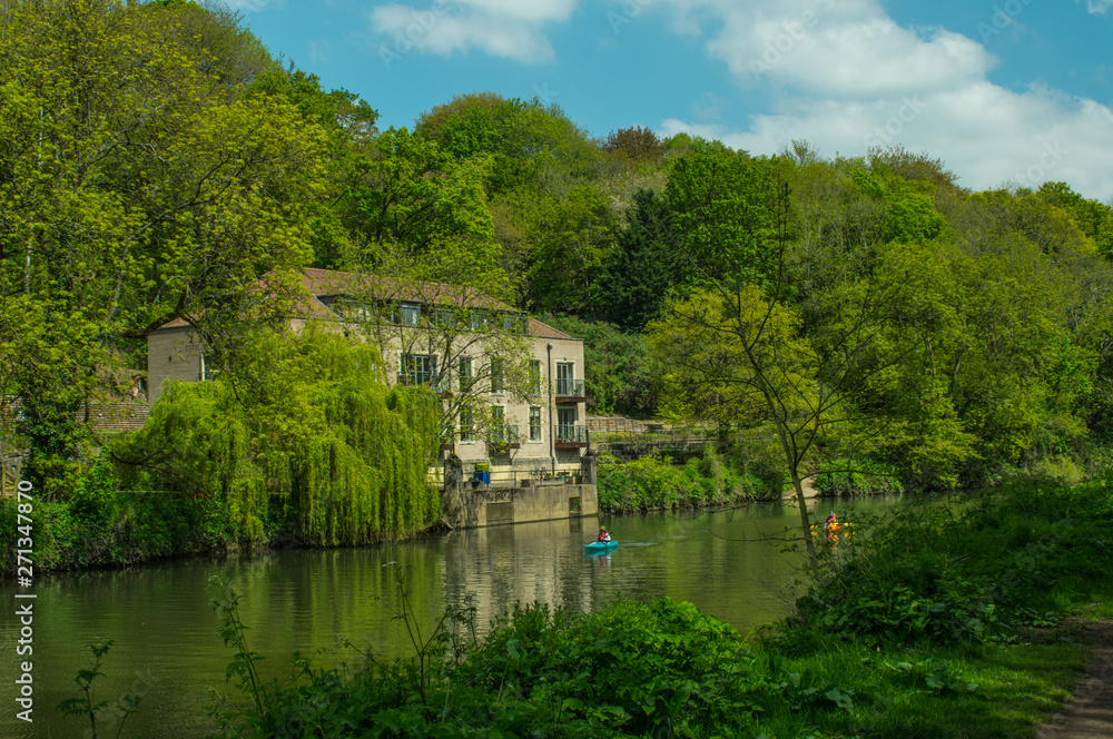 Fototapeta premium Canoes River Avon