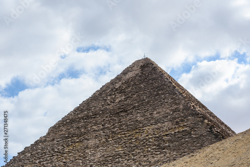 The great pyramid of Cheops in Giza plateau. Cairo  Egypt