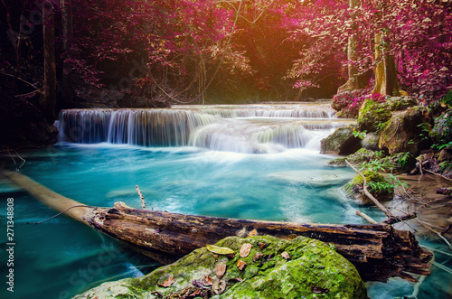 Fototapeta Naklejka Na Ścianę i Meble -  waterfall in deep forest , thailand