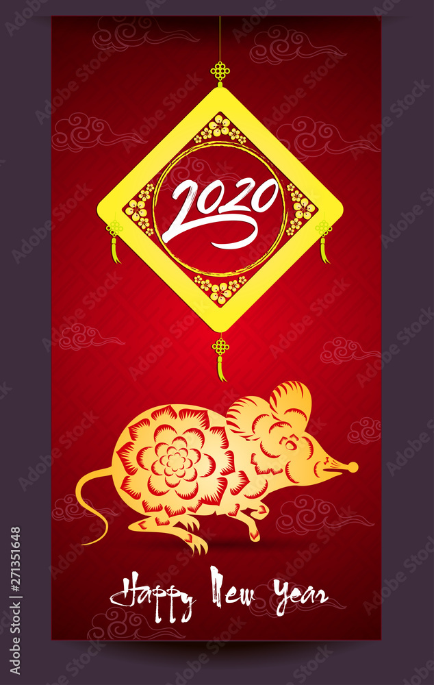 Happy New Chinese Year 2020 year of the Rat - year of the mouse Happy New Chinese Year 2020 year of the Rat - year of the mouse