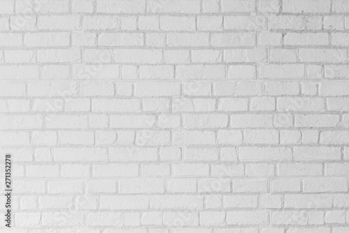Abstract white brick cement wall texture background, grunge block grey concrete construction architecture pattern surface wallpaper, interior design style modern concept. © N_studio