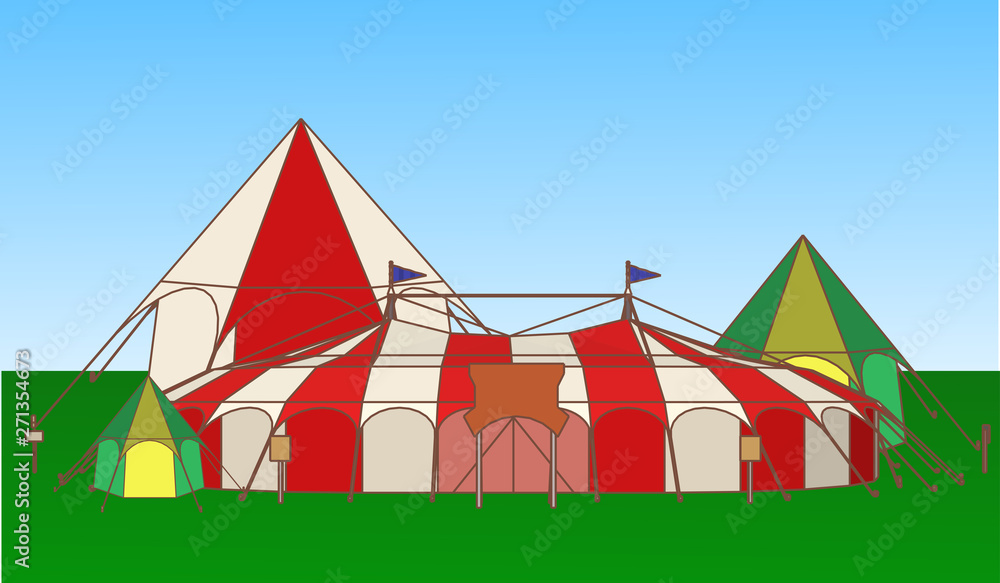 Amusement Park Vector With a white background Amusement Park Vector With a white background