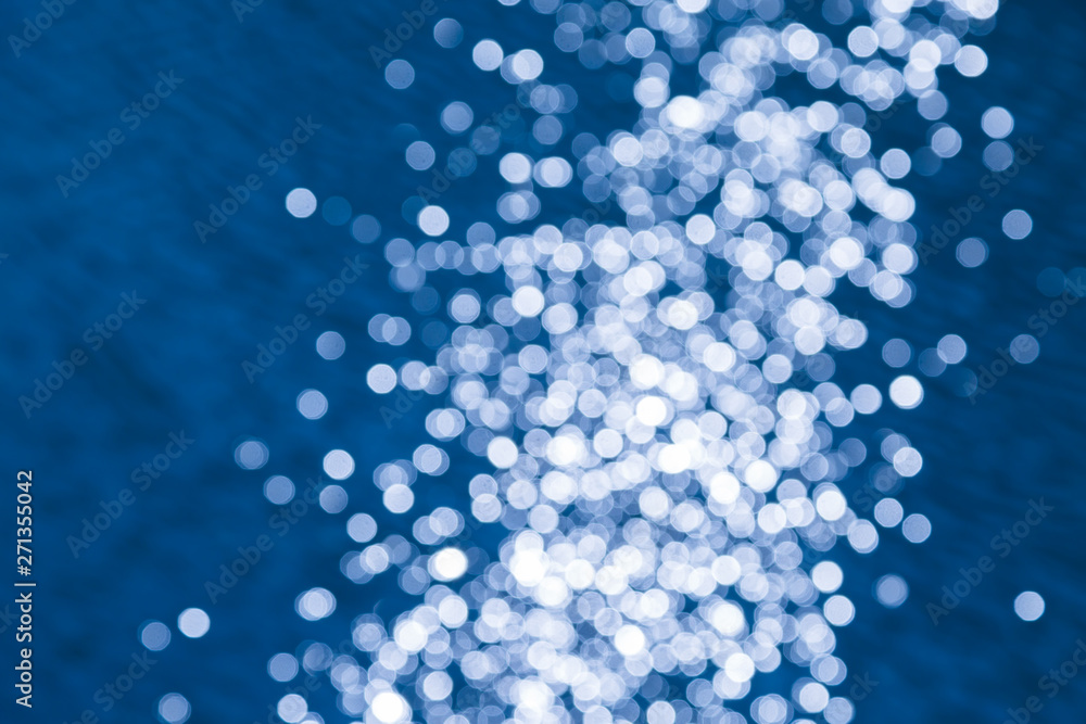 Blue water with bokeh Blue water with bokeh