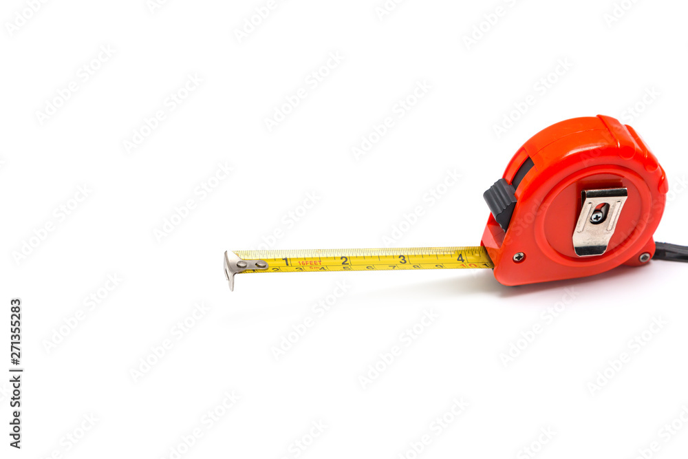 Tape measure isolated on white Tape measure isolated on white