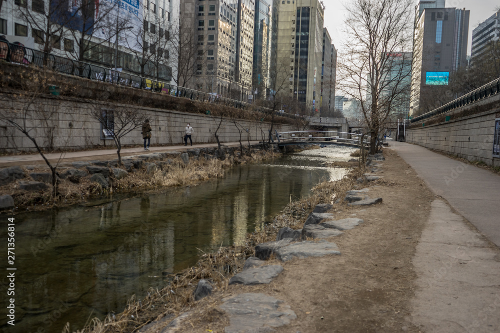 water stream in the city water stream in the city