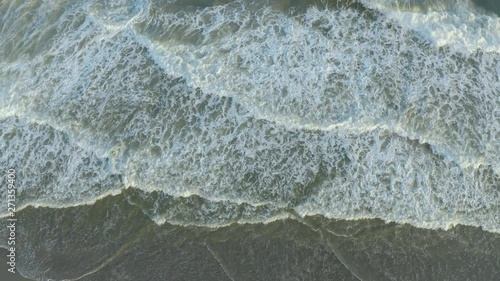 Ocean Aerial Rising Over the Surf