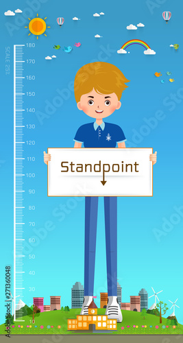 Meter wall vector illustration