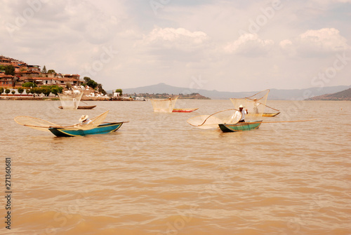 Fishermen using old Butterfly nets