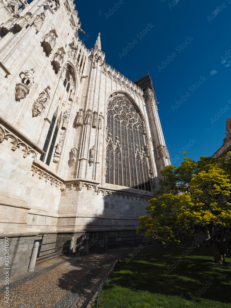 Beautiful cathedral in the city of Milan, Italy