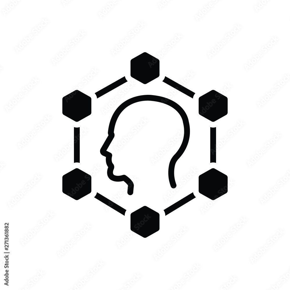 Black solid icon for planning smart ideas Black solid icon for planning smart ideas