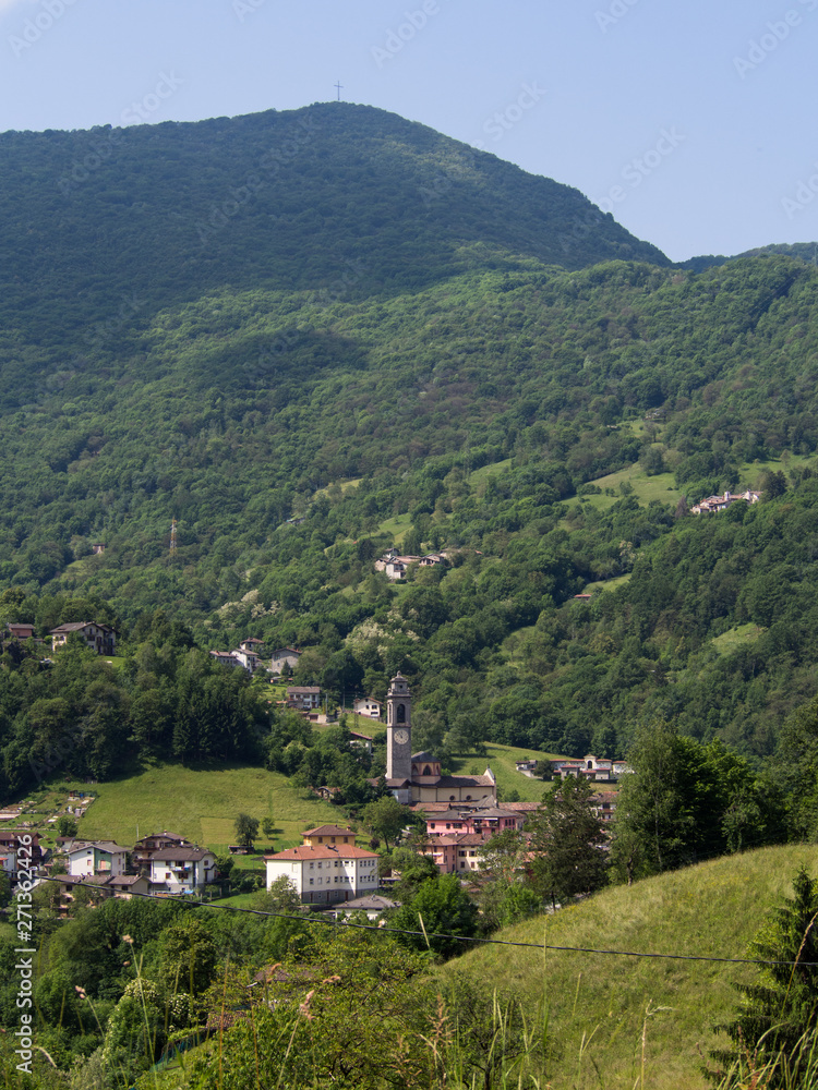 small town among the Bergamo valleys. Italy