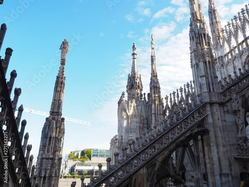 Beautiful cathedral in the city of Milan, Italy © oopoontongoo