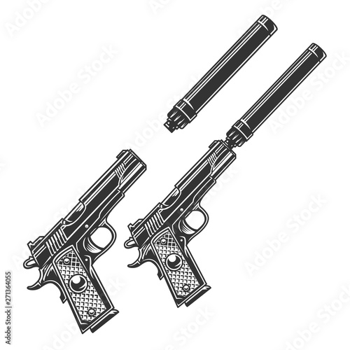 Vintage tactical pistol concept