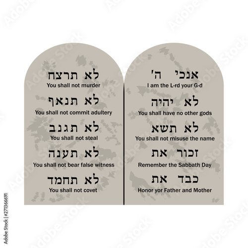 Ten commandments of God 