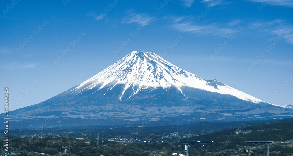Close-up View of Mount Fuji, Japan