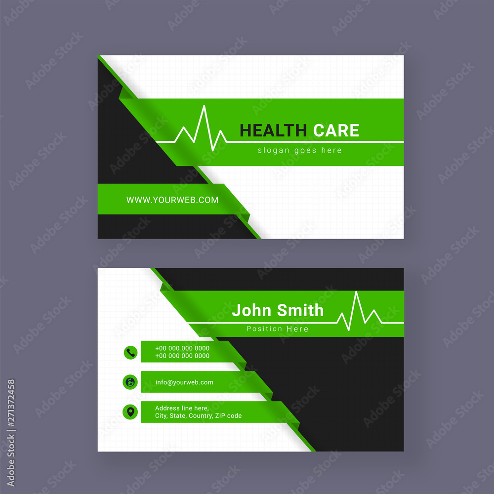 Medical business card or visiting card with details. Medical business card or visiting card with details.