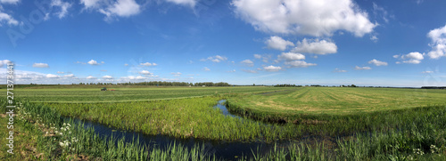 Panoramic landscape from farmland