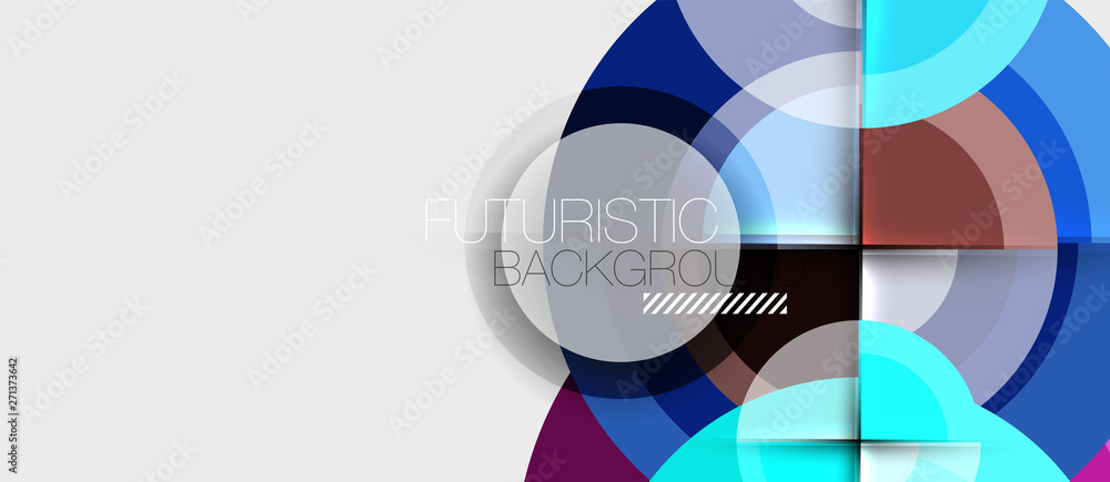 Geometric design abstract background - circles Geometric design abstract background - circles